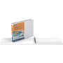 Stride QuickFit Landscape Spreadsheet Round Ring View Binder, 3 Rings, 1" Capacity, 11 x 8.5, White View Product Image