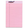 TOPS Prism + Writing Pads, Narrow Rule, 5 x 8, Pastel Pink, 50 Sheets, 12/Pack View Product Image