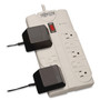 Tripp Lite Protect It! Surge Protector, 8 Outlets, 25 ft Cord, 1440 Joules, Light Gray View Product Image