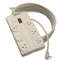 Tripp Lite Protect It! Surge Protector, 8 Outlets, 25 ft Cord, 1440 Joules, Light Gray View Product Image