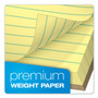 TOPS Docket Gold Ruled Perforated Pads, Wide/Legal Rule, 8.5 x 11.75, Canary, 50 Sheets, 12/Pack View Product Image