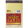 TOPS Docket Gold Ruled Perforated Pads, Narrow Rule, 5 x 8, Canary, 50 Sheets, 12/Pack View Product Image