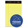 TOPS Docket Gold Ruled Perforated Pads, Narrow Rule, 5 x 8, Canary, 50 Sheets, 12/Pack View Product Image