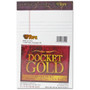 TOPS Docket Gold Ruled Perforated Pads, Narrow Rule, 5 x 8, White, 50 Sheets, 12/Pack View Product Image