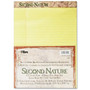 TOPS Second Nature Recycled Pads, Wide/Legal Rule, 8.5 x 11.75, Canary, 50 Sheets, Dozen View Product Image