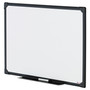 Universal Dry Erase Board, Melamine, 24 x 18, Black Frame View Product Image