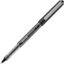uni-ball VISION Stick Roller Ball Pen, Micro 0.5mm, Black Ink, Black/Gray Barrel, Dozen View Product Image