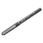 uni-ball VISION Stick Roller Ball Pen, Micro 0.5mm, Black Ink, Black/Gray Barrel, Dozen View Product Image