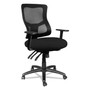 Alera Elusion II Series Mesh Mid-Back Multi-Function with Seat Slide Chair, Supports up to 275 lbs, Black Seat/Back/Base View Product Image