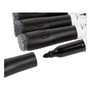 U Brands Medium Point Low-Odor Dry-Erase Markers with Erasers, Black, Dozen View Product Image