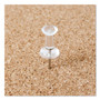 U Brands Standard Push Pins, Plastic, Clear, 7/16", 200/Pack View Product Image
