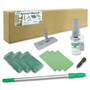 Unger Indoor Window Cleaning Kit, Aluminum, 72" Extension Pole With 8" Pad Holder View Product Image