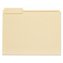 Universal Top Tab Manila File Folders, 1/3-Cut Tabs, Assorted Positions, Letter Size, 11 pt. Manila, 100/Box View Product Image