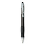 BIC Velocity Ballpoint Pen, Retractable, Medium 1 mm, Black Ink, Translucent Black Barrel, Dozen View Product Image