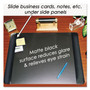 Artistic Executive Desk Pad with Antimicrobial Protection, Leather-Like Side Panels, 24 x 19, Black View Product Image