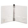 Wilson Jones Hanging DublLock Round Ring Binder, 3 Rings, 1" Capacity, 11 x 8.5, White View Product Image