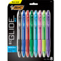 BIC Velocity Ballpoint Pen, Retractable, Atlantis Bold 1.6 mm, Assorted Ink and Barrel Colors, 8/Pack View Product Image