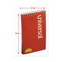 Universal Wirebound Memo Book, Narrow Rule, 3 x 5, White, 50 Sheets, 12/Pack View Product Image