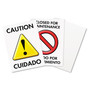 Headline Sign Floor Tent Sign, Doublesided, Plastic, 10 1/2" x 25 1/2", Yellow View Product Image