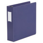 Universal Deluxe Non-View D-Ring Binder with Label Holder, 3 Rings, 2" Capacity, 11 x 8.5, Navy Blue View Product Image