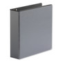 Universal Deluxe Easy-to-Open D-Ring View Binder, 3 Rings, 2" Capacity, 11 x 8.5, Black View Product Image