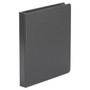 Universal Economy Non-View Round Ring Binder, 3 Rings, 1" Capacity, 11 x 8.5, Black View Product Image