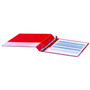 Universal Economy Non-View Round Ring Binder, 3 Rings, 1" Capacity, 11 x 8.5, Red View Product Image