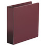 Universal Economy Non-View Round Ring Binder, 3 Rings, 2" Capacity, 11 x 8.5, Burgundy View Product Image