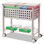 Vertiflex Smartworx File Cart, One-Shelf, 29.13w x 14d x 28.38h, Matte Gray View Product Image