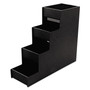 Vertiflex Commercial Grade Narrow Condiment Organizer, 6w x 19d x 15 7/8h, Black View Product Image