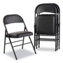 Alera Steel Folding Chair, Graphite Seat/Graphite Back, Graphite Base, 4/Carton ALEFCPC5B View Product Image