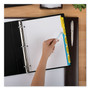 Avery Print and Apply Index Maker Clear Label Dividers, 5 Color Tabs, Letter, 5 Sets AVE11414 View Product Image