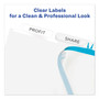 Avery Print and Apply Index Maker Clear Label Dividers, 5 White Tabs, Letter, 5 Sets AVE11440 View Product Image