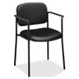 HON VL616 Stacking Guest Chair with Arms, Black Seat/Black Back, Black Base BSXVL616SB11 View Product Image