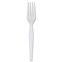 Dixie Plastic Cutlery, Heavyweight Forks, White, 1,000/Carton DXEFH217 View Product Image