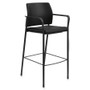 HON Accommodate Series Caf Stool, Supports up to 300 lbs., Black Seat/Black Back, Black Base HONSCS2FEUR10B View Product Image