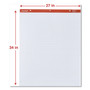 Universal Easel Pads/Flip Charts, 27 x 34, White, 50 Sheets, 2/Carton UNV35601 View Product Image