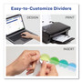 Avery Insertable Style Edge Tab Plastic Dividers, 8-Tab, 11 x 8.5, Translucent, 1 Set View Product Image