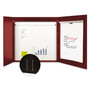 MasterVision Conference Cabinet, Porcelain Magnetic, Dry Erase, 48 x 48, Cherry View Product Image