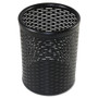Artistic Urban Collection Punched Metal Pencil Cup, 3 1/2 x 4 1/2, Black View Product Image