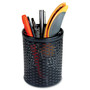 Artistic Urban Collection Punched Metal Pencil Cup, 3 1/2 x 4 1/2, Black View Product Image