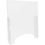 deflecto Counter Top Barrier with Pass Thru, 31.75" x 6" x 36", Acrylic, Clear, 2/Carton View Product Image