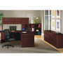 HON 10700 Series "L" 3/4 Left Pedestal, 66w x 30d x 29.5h, Mahogany View Product Image