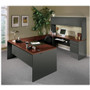 HON 38000 Series Right Pedestal Credenza, 72w x 24d x 29.5h, Mahogany/Charcoal View Product Image