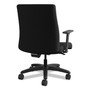 HON Ignition Series Big and Tall Mid-Back Work Chair, Supports up to 450 lbs., Black Seat/Black Back, Black Base View Product Image