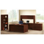 HON 10500 Series 3/4-Height Left Pedestal Credenza, 72w x 24d x 29.5h, Mahogany View Product Image