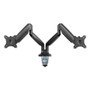 OLD - Alera AdaptivErgo Heavy-Duty Articulating Dual Monitor Arm with USB and Audio, 30", Black View Product Image