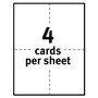 Avery Postcards for Inkjet Printers, 4 1/4 x 5 1/2, Matte White, 4/Sheet, 200/Box View Product Image