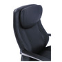 La-Z-Boy Commercial 2000 High-Back Executive Chair, Supports up to 300 lbs., Black Seat/Black Back, Silver Base View Product Image