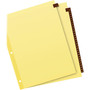 Avery Preprinted Black Leather Tab Dividers w/Gold Reinforced Edge, 31-Tab, Ltr View Product Image